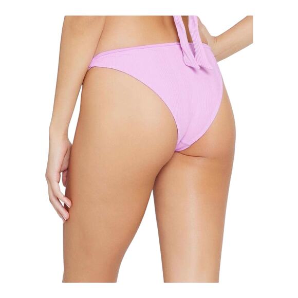 L Space Monica Wise Cabana Pink Ribbed Bikini Bottom Women's Size Medium NWT - Picture 11 of 11